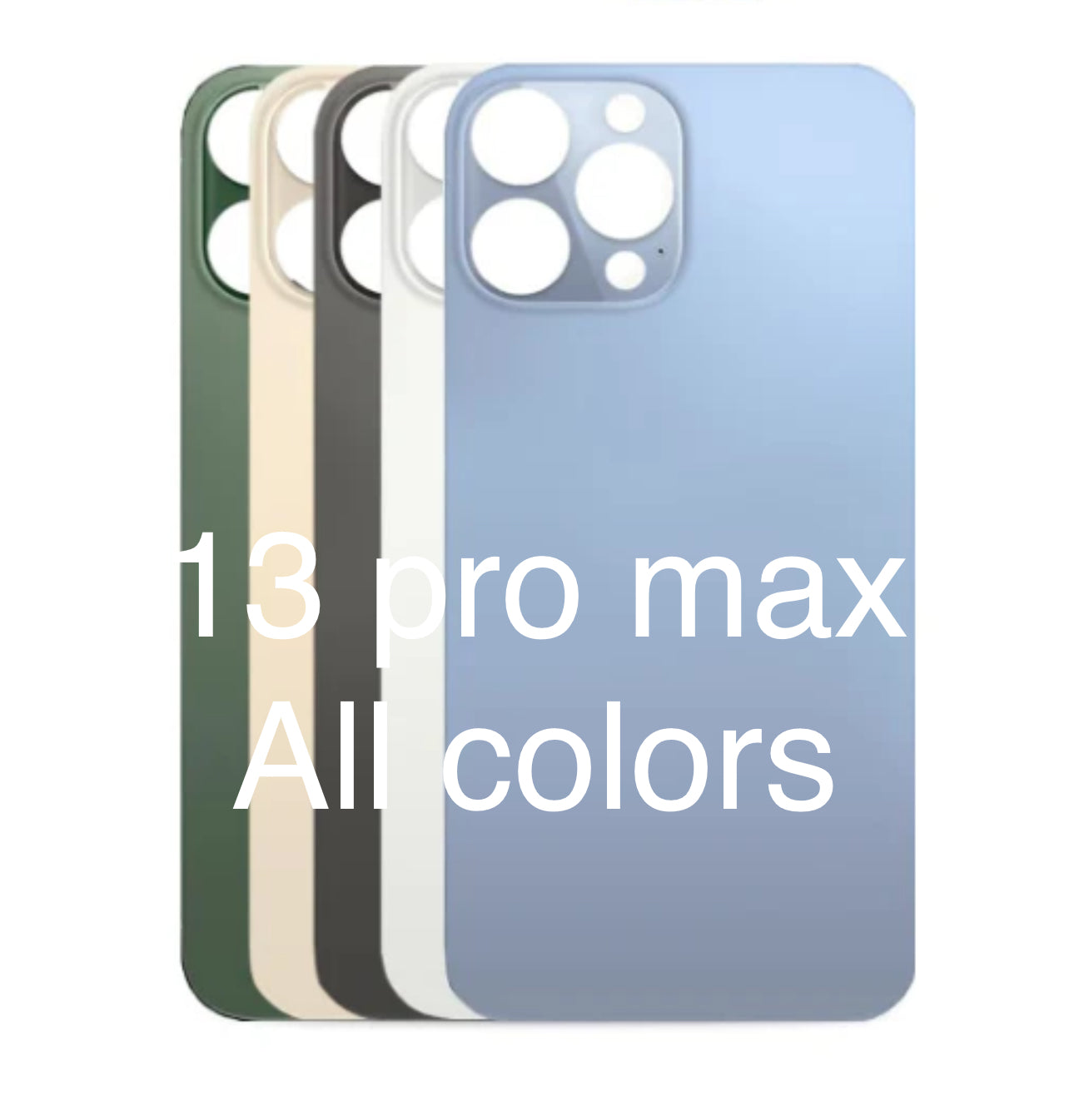 IPHONE 13 PRO MAX PROFESSIONAL BACK GLASS REPAIR ALL COLORS