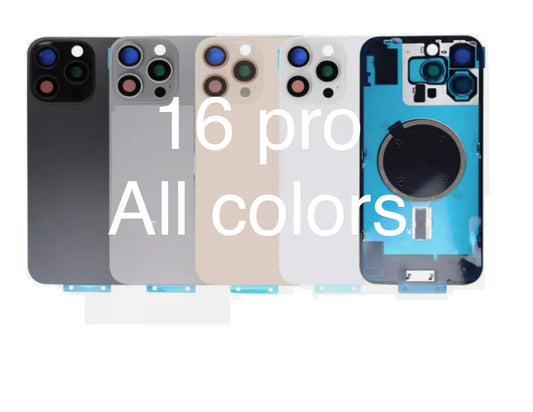 IPHONE 16 PRO PROFESSIONAL BACK GLASS REPLACEMENT ALL COLORS