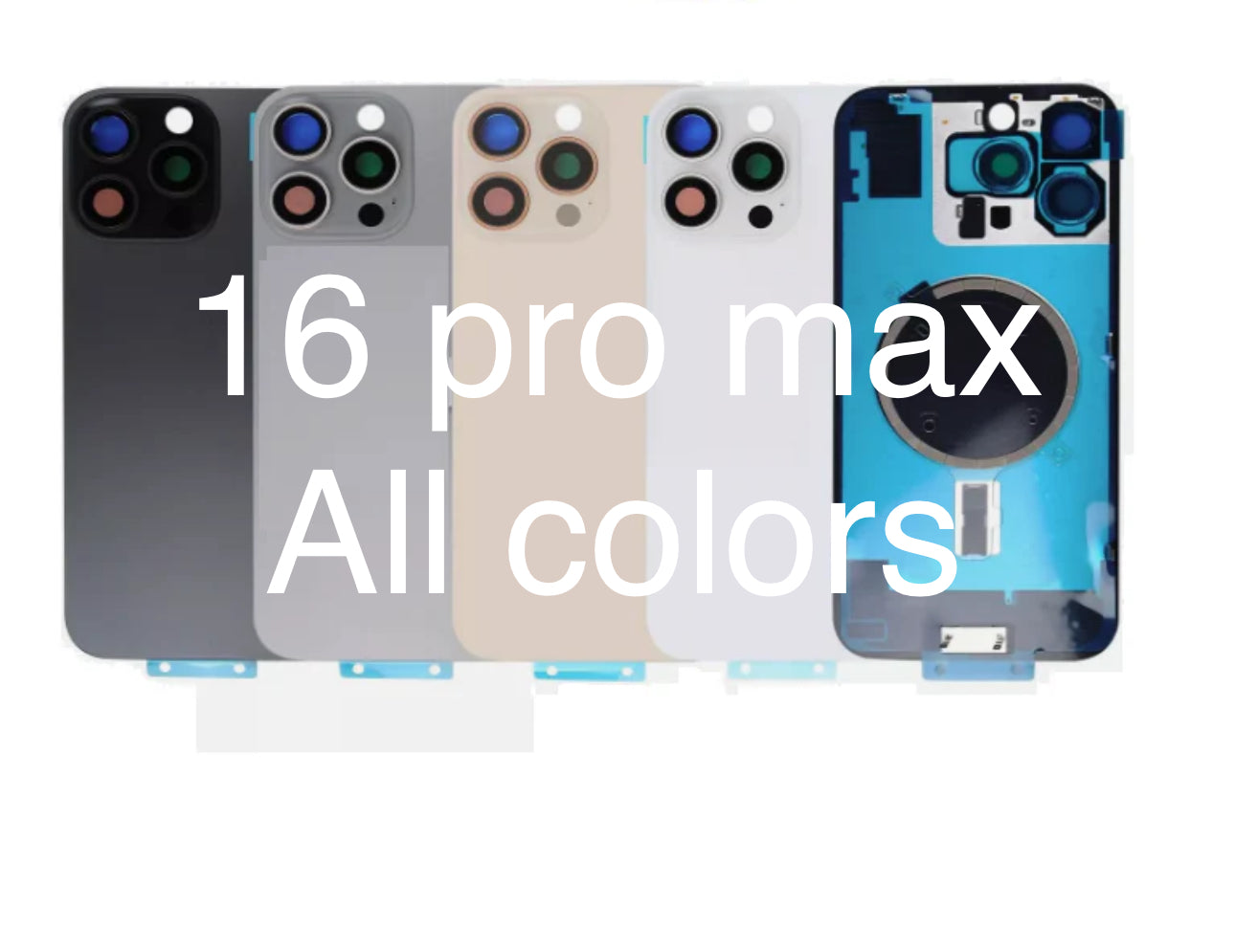 IPHONE 16 PRO MAX PROFESSIONAL BACK GLASS REPLACEMENT ALL COLORS